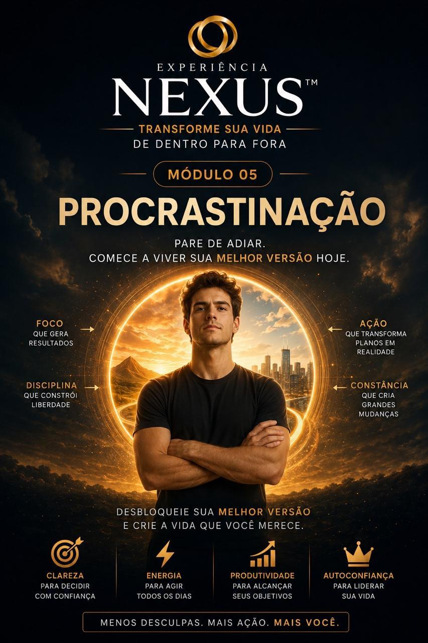 Capa do Módulo 05: Procrastinação